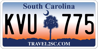 SC license plate KVU775