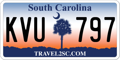 SC license plate KVU797