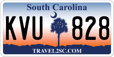 SC license plate KVU828