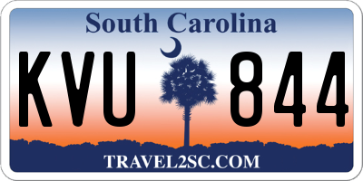 SC license plate KVU844