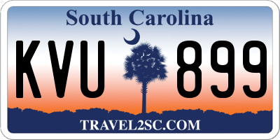 SC license plate KVU899