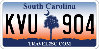 SC license plate KVU904