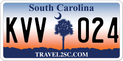 SC license plate KVV024