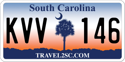 SC license plate KVV146