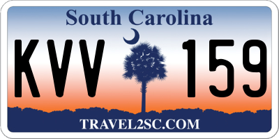 SC license plate KVV159