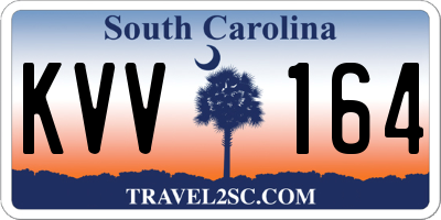 SC license plate KVV164