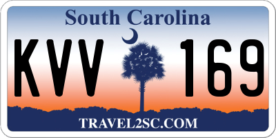 SC license plate KVV169