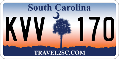 SC license plate KVV170