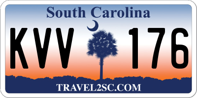 SC license plate KVV176