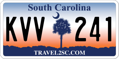SC license plate KVV241