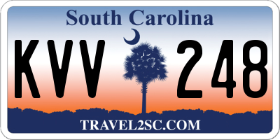 SC license plate KVV248