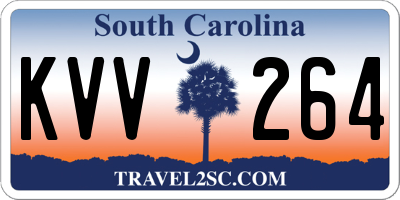SC license plate KVV264
