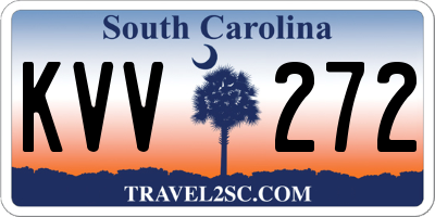 SC license plate KVV272