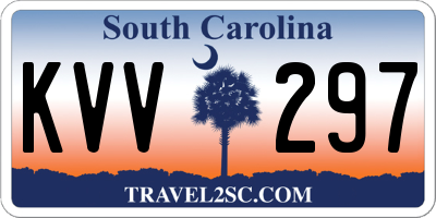 SC license plate KVV297