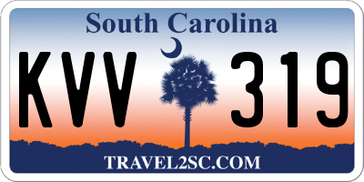 SC license plate KVV319