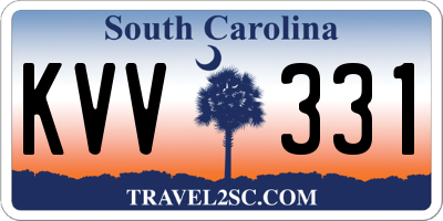 SC license plate KVV331