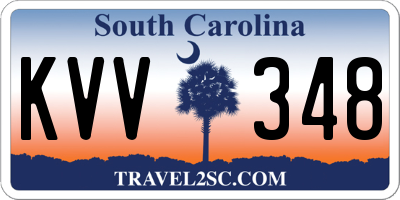 SC license plate KVV348