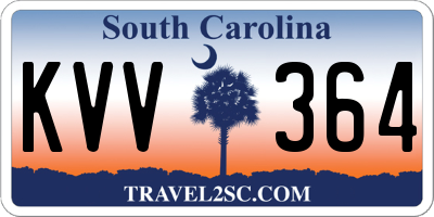 SC license plate KVV364