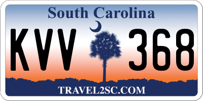 SC license plate KVV368