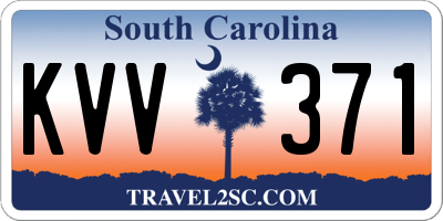 SC license plate KVV371