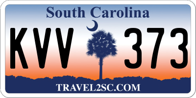 SC license plate KVV373