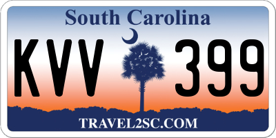 SC license plate KVV399