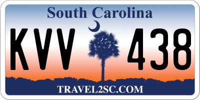 SC license plate KVV438