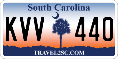 SC license plate KVV440