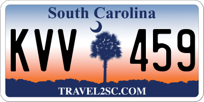 SC license plate KVV459