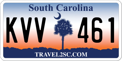 SC license plate KVV461