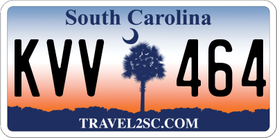 SC license plate KVV464