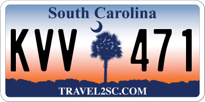 SC license plate KVV471