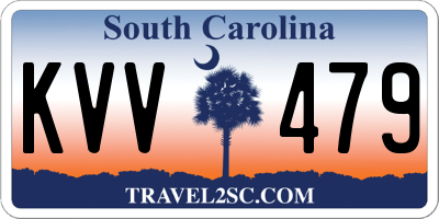 SC license plate KVV479