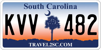 SC license plate KVV482