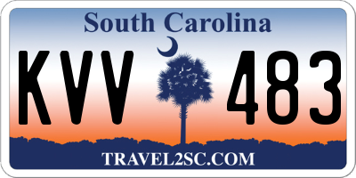 SC license plate KVV483