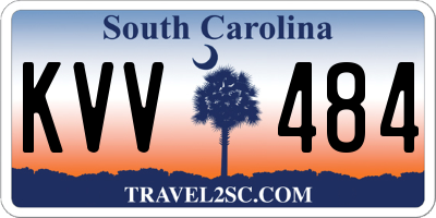 SC license plate KVV484