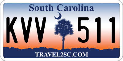SC license plate KVV511