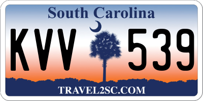 SC license plate KVV539