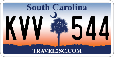 SC license plate KVV544