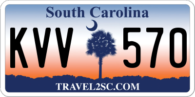 SC license plate KVV570