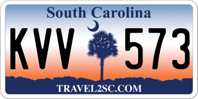 SC license plate KVV573