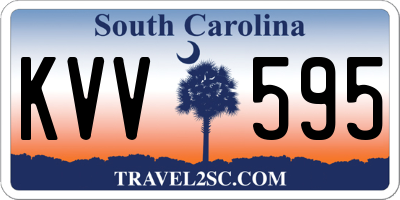SC license plate KVV595