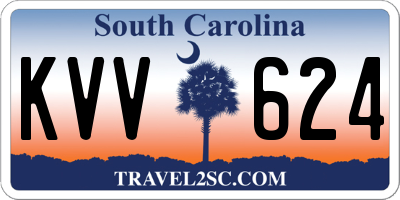 SC license plate KVV624