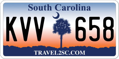 SC license plate KVV658