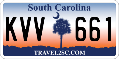 SC license plate KVV661