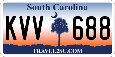 SC license plate KVV688