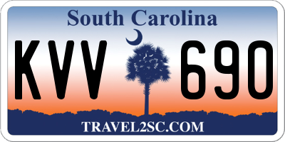 SC license plate KVV690