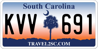 SC license plate KVV691