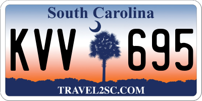SC license plate KVV695