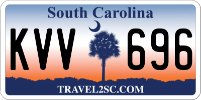 SC license plate KVV696